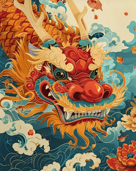 龙猴猪一家亲:生肖传奇中的和谐家庭
