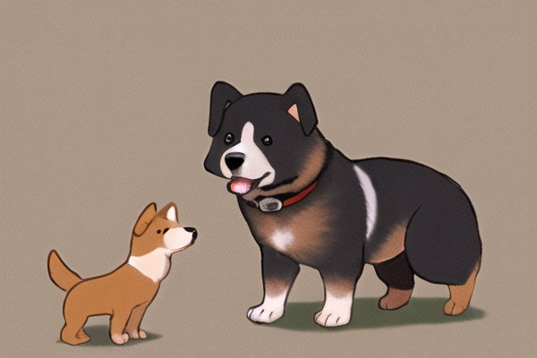 草地上の小さな犬を描く方法アートの基本から始めよう