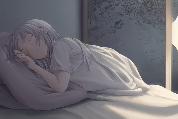 夜の深く静かな部屋の中で私は眠りについたしかし夢の中では私の心に温かい波が押し寄せてきたそれは私の母の愛情に満ちた夢であった