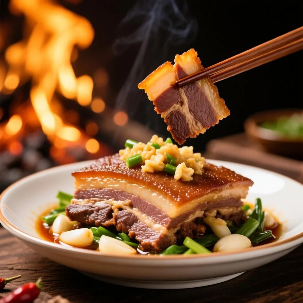 蒜泥白肉的家常做法,掌握这3个关键点比饭店还好吃