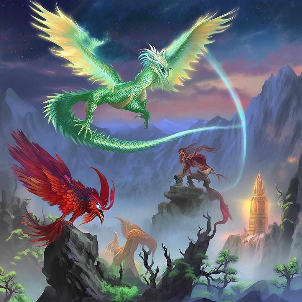 Whispers of the Celestial Serpent: A Tale of the Enchanted Abyss