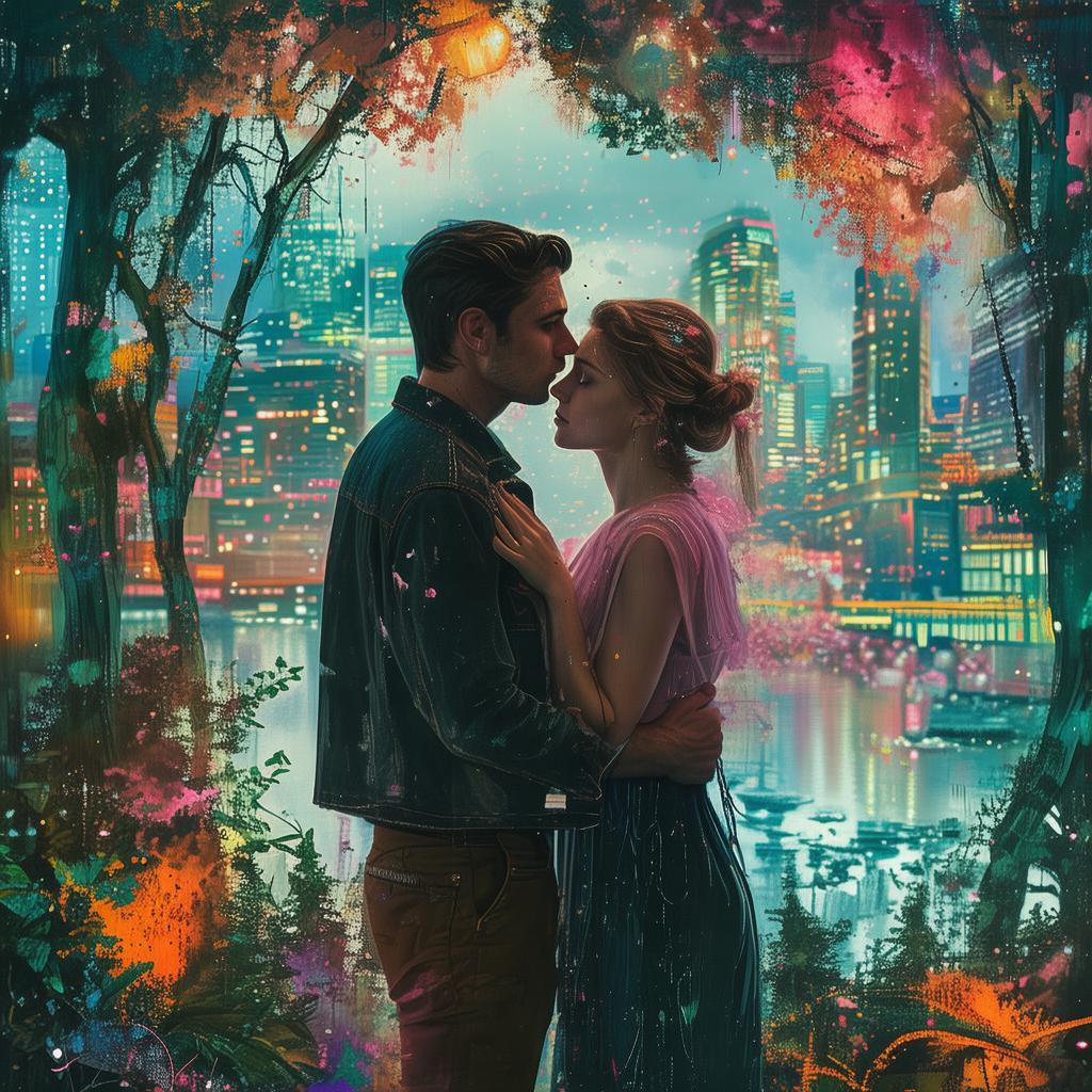 Shadows of Neon: A Love Lost in the Drenched City