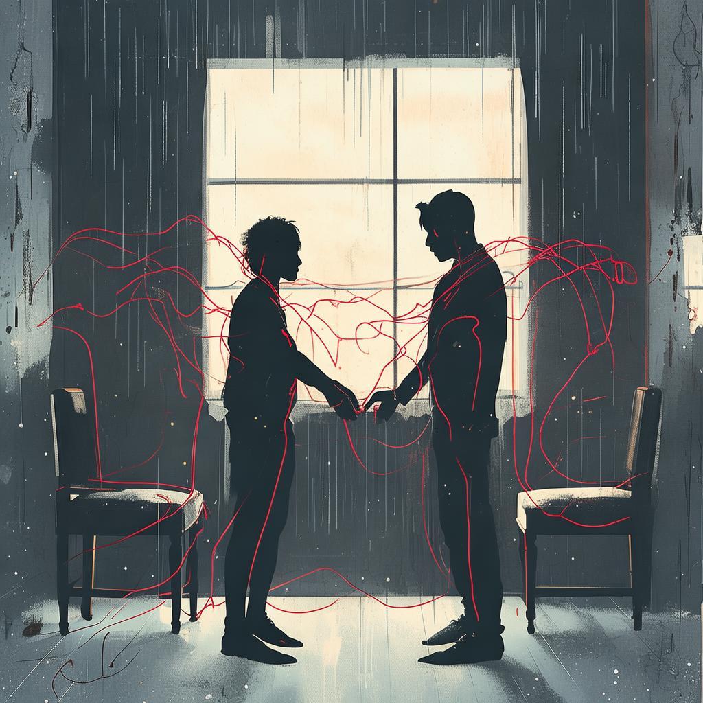 Whispers of the Neon Dusk: A Gothic Love Triangle