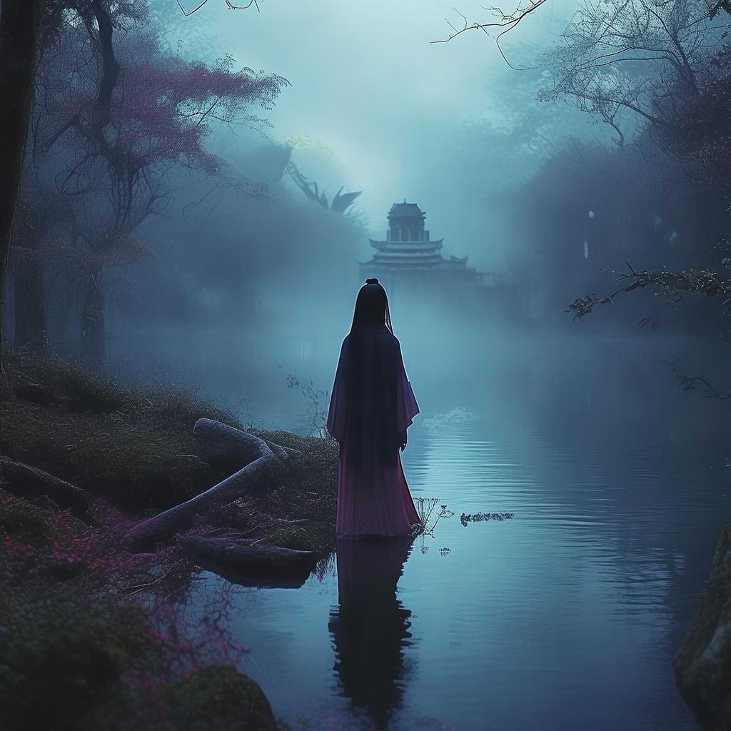 Whispers in the Shadowed Courtyard