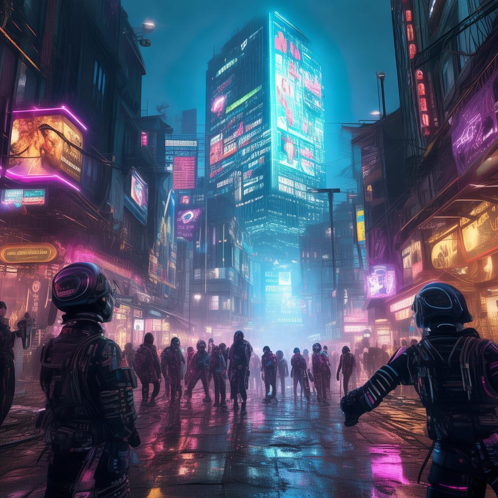 Neon Shadows: The Cybernetic Ceremony