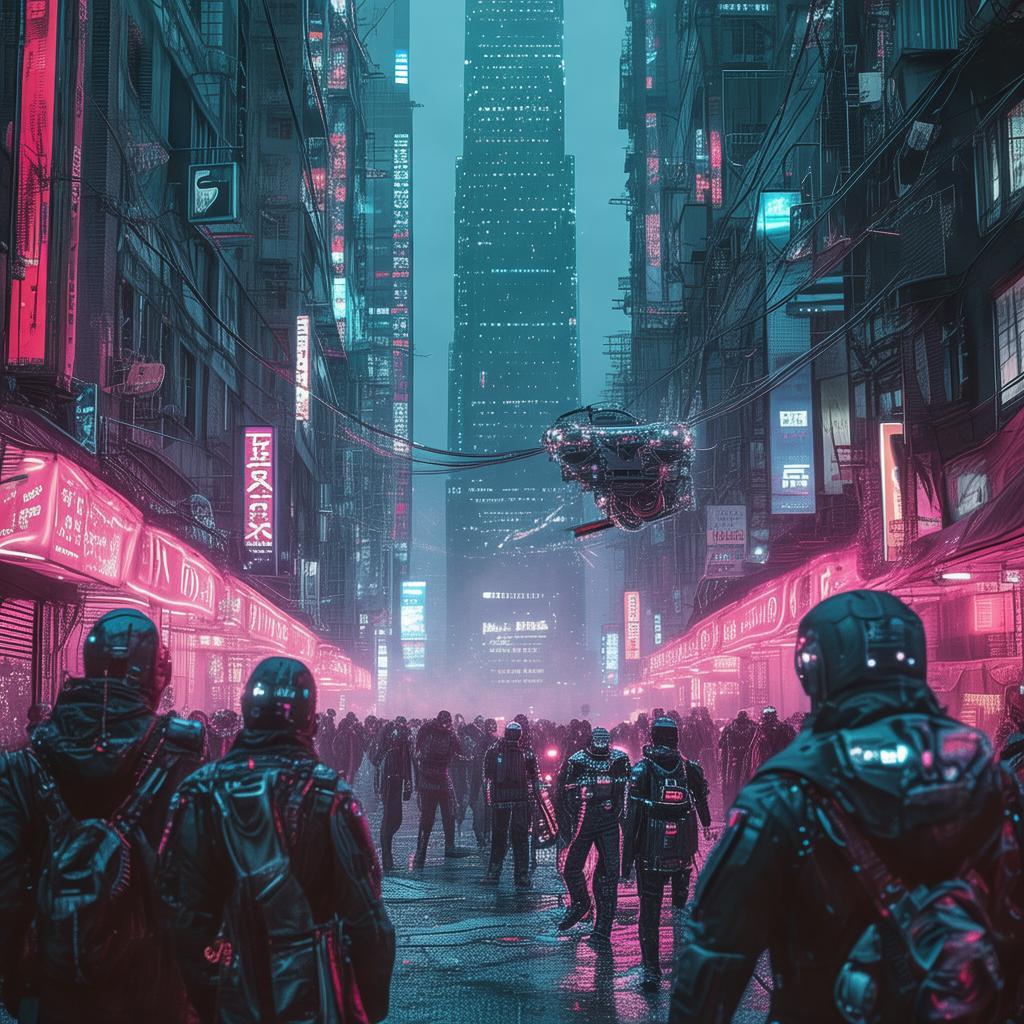 Shadows of the Neon Sky: A Cyberpunk Romance