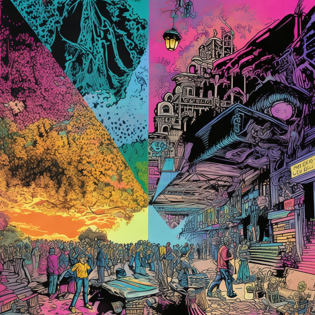 The Neon-Clad Garden of the Neon-Clad Antiquities: A Labyrinth of Lost Souls