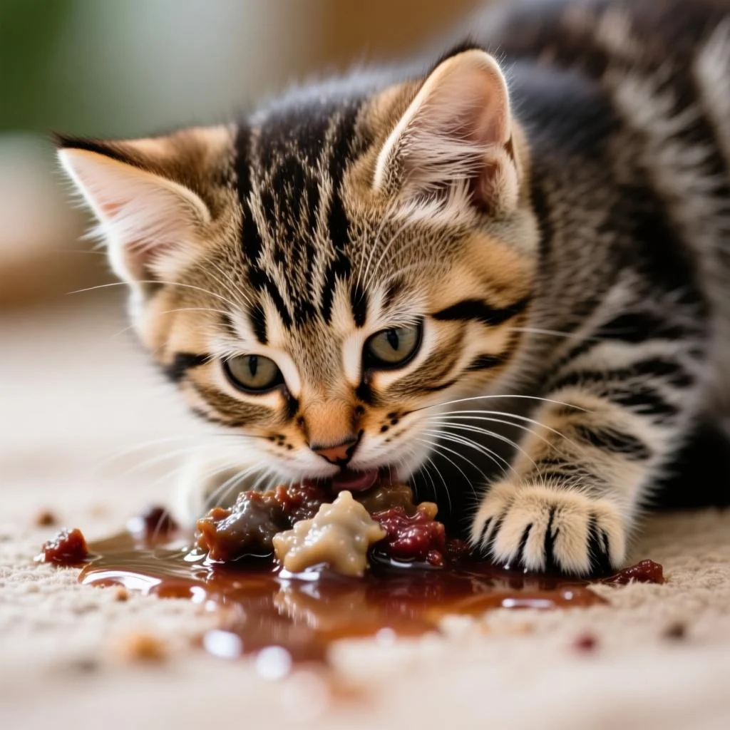 小猫一直呕吐怎么办：根据呕吐物判断病因的5种处理方法