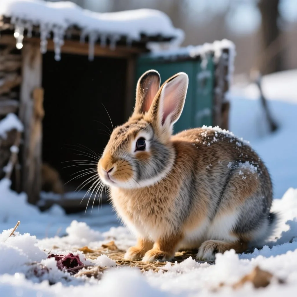 东北养兔子在外面能过冬吗？2026防冻死的硬指标与操作方案