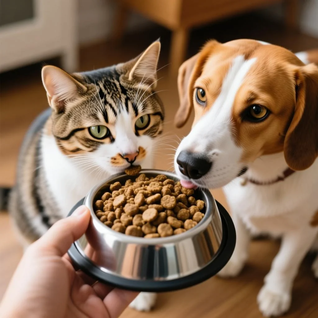猫粮和狗粮能混着吃吗？6大核心区别与长期喂养风险判断