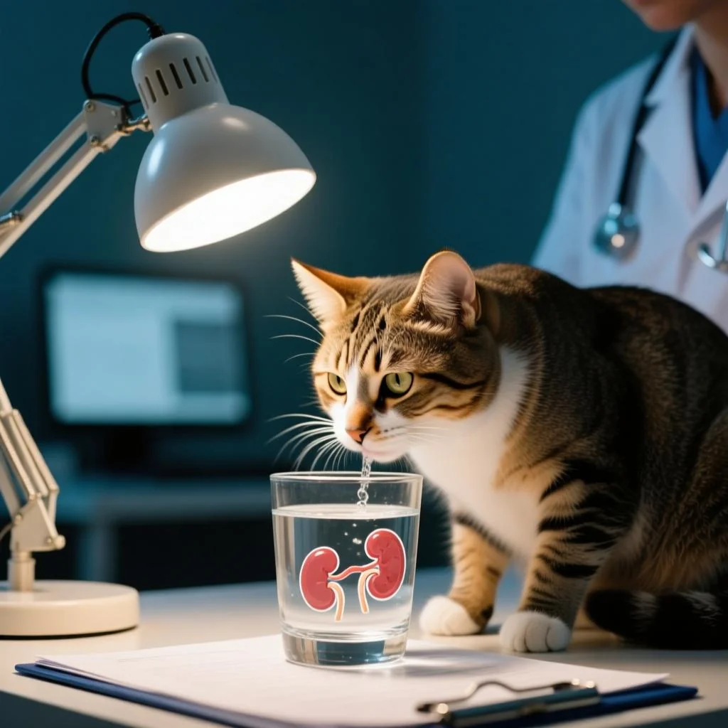 猫喝水太多是病吗？兽医教你判断正常饮水量与肾衰竭早期信号