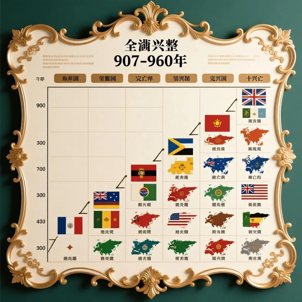 五代十国一览表：907-960年完整顺序与十国兴亡对照