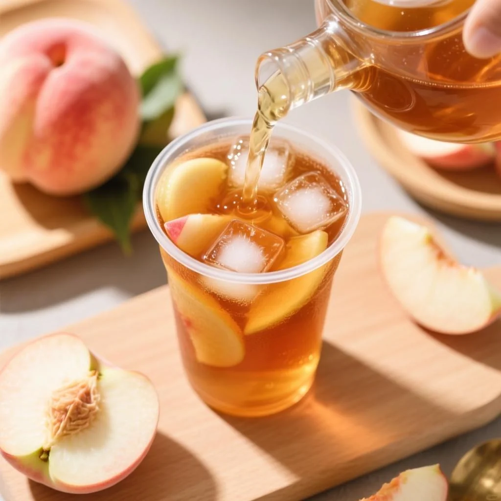 桃子冰红茶的家常做法，详细步骤教你做出好喝的水果茶