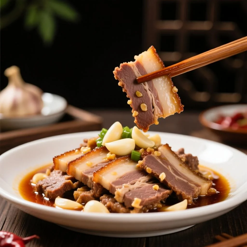 蒜泥白肉的家常做法，掌握这3个关键点比饭店还好吃