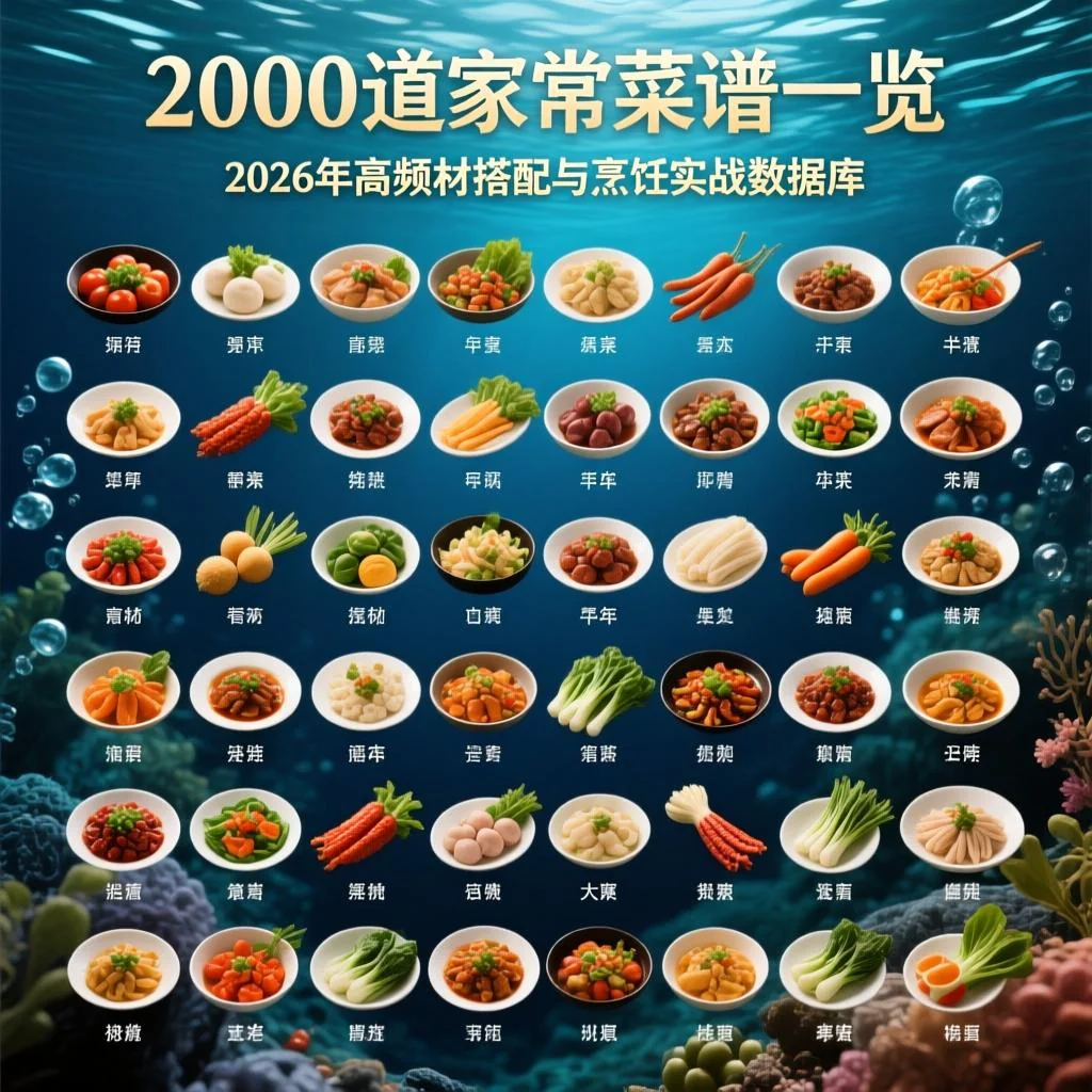 10000道家常菜谱一览表：2026年高频食材搭配与烹饪实战数据库