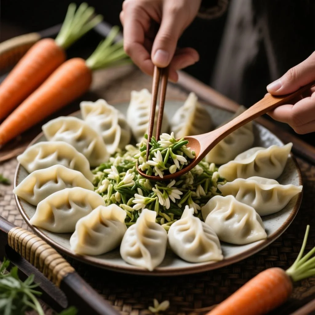 胡萝卜槐花饺子馅怎么调好吃？真经验配方与常见失败原因分析