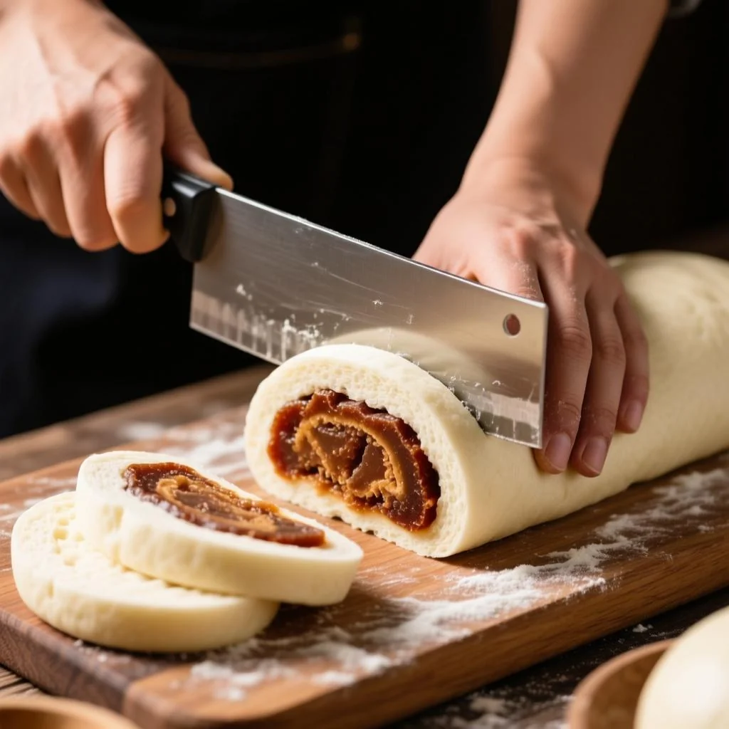 手工刀切红糖馒头做法全攻略：从发面失败到成功的关键判断