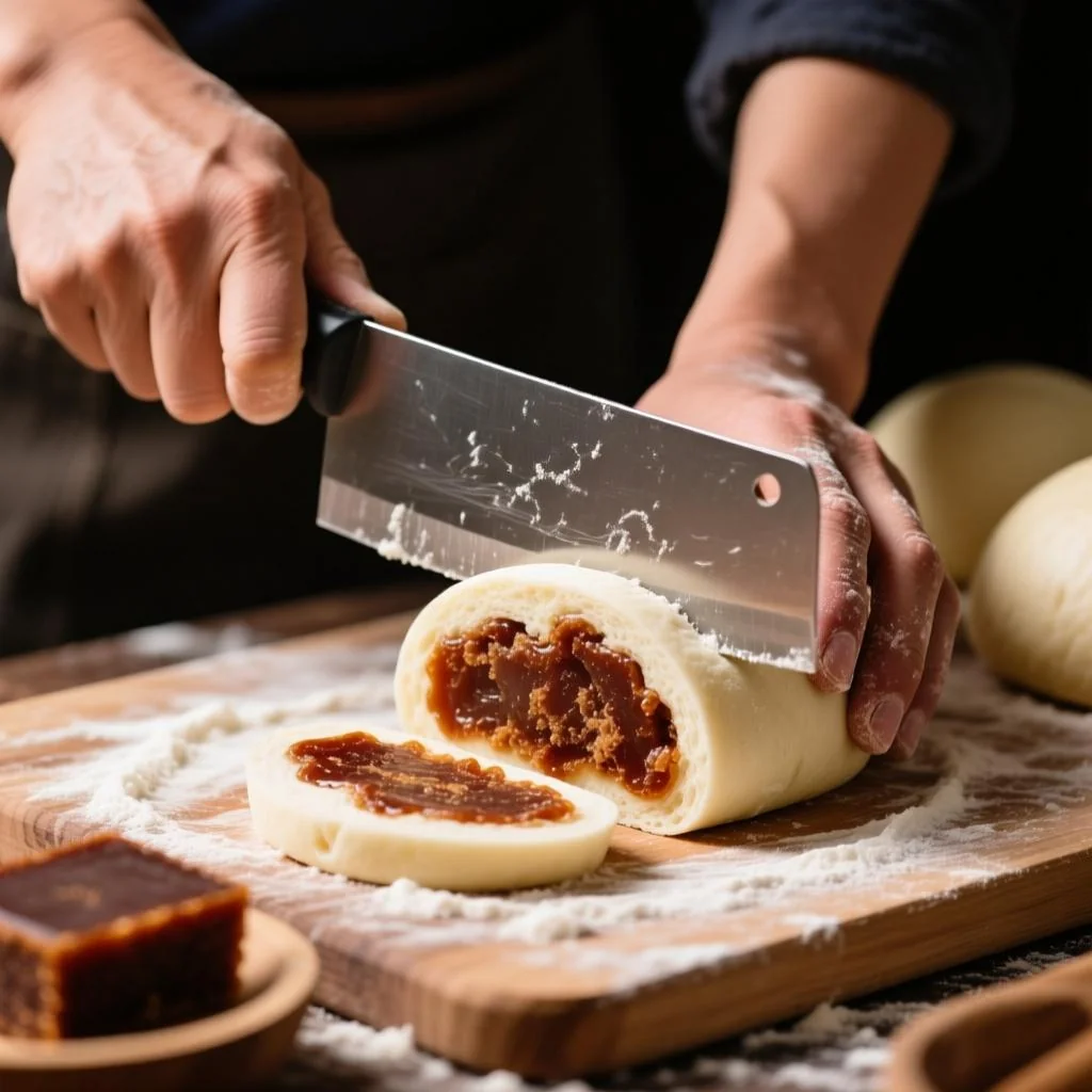 手工刀切红糖馒头做法全攻略：从发面失败到成功的关键判断