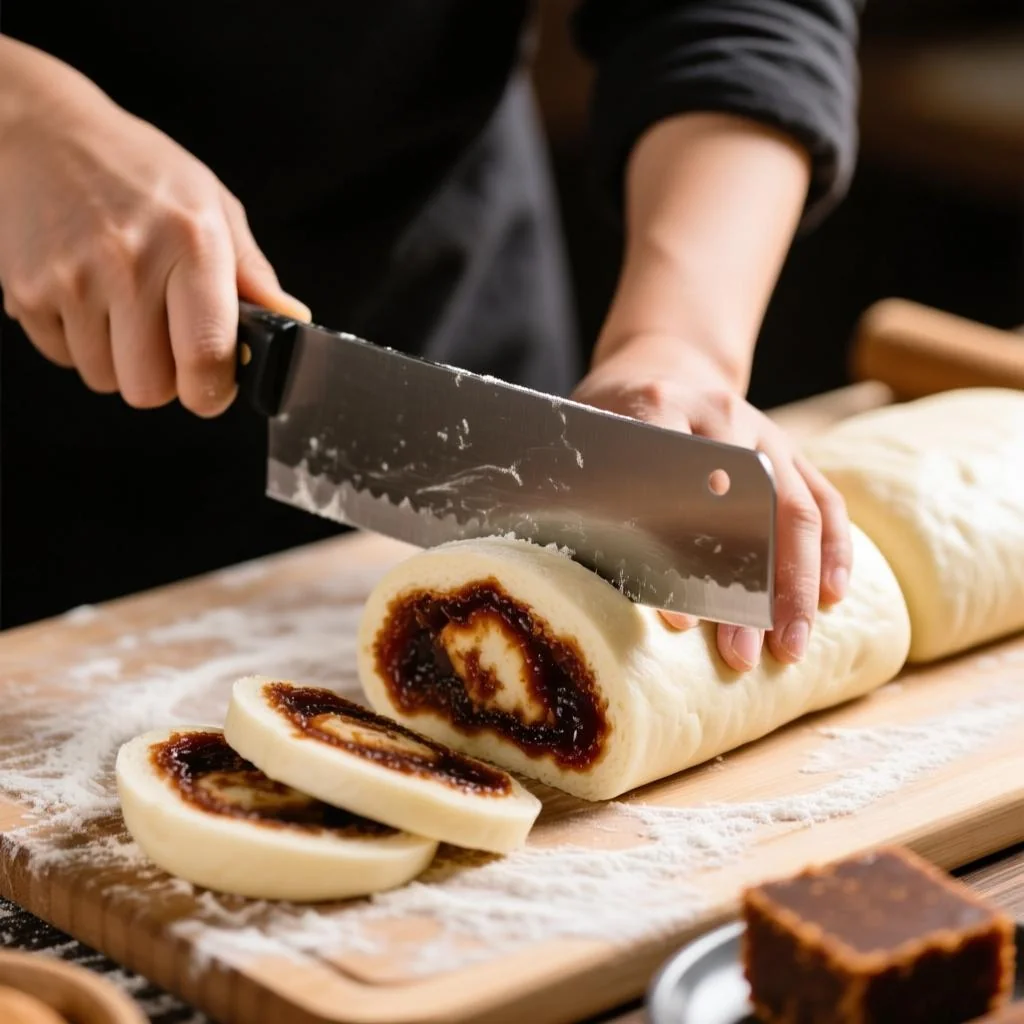 手工刀切红糖馒头做法全攻略：从发面失败到成功的关键判断