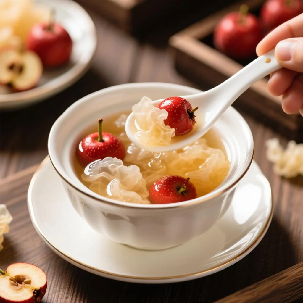 山楂银耳汤怎么做才酸甜好喝？按这5步不出错