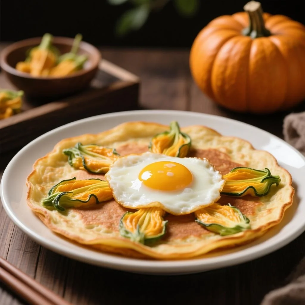 南瓜花鸡蛋煎饼的功效与做法：吃对了才真的有营养