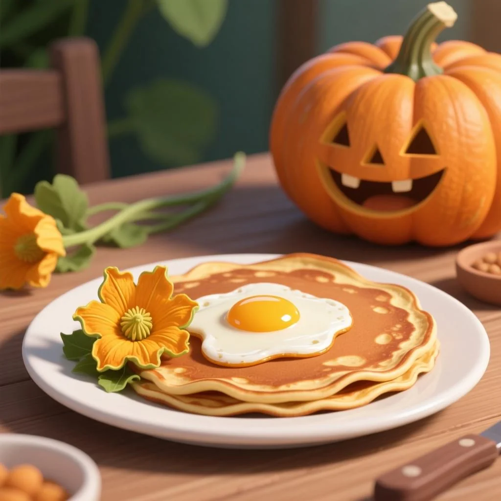 南瓜花鸡蛋煎饼的功效与做法：吃对了才真的有营养