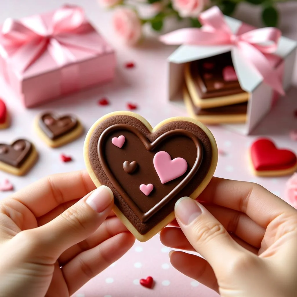 情人节送什么DIY礼物最用心？手把手教你做巧克力心形饼干，新手一次成功