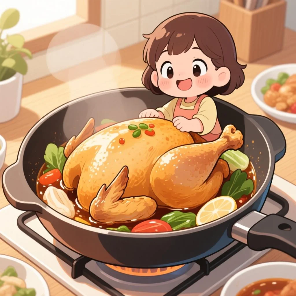 母亲节做什么菜好吃又简单？30分钟焖整鸡做法，懒人也能轻松搞定