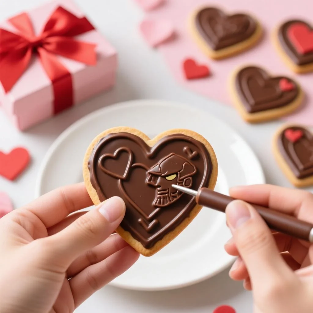 情人节送什么DIY礼物最用心？手把手教你做巧克力心形饼干，新手一次成功