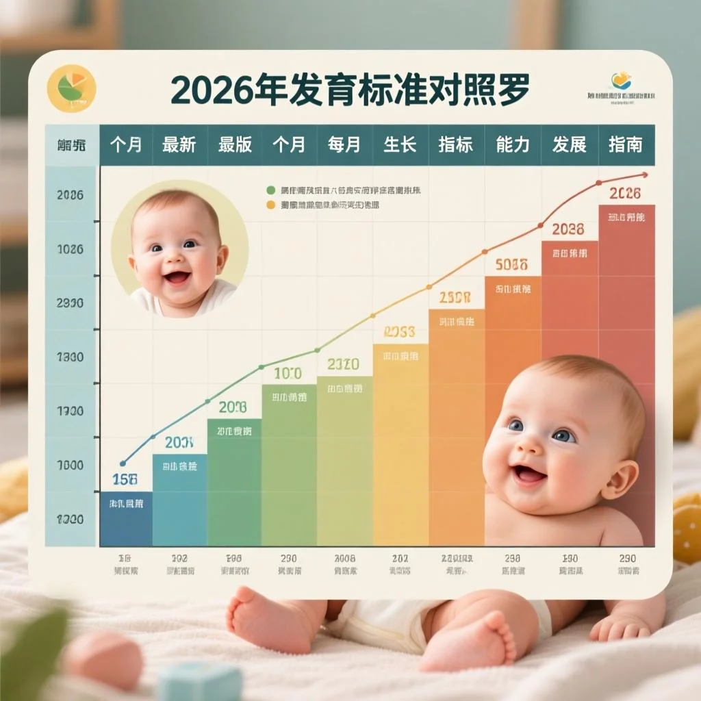 0到1岁婴儿发育标准对照表：2026年最新版每月生长指标与能力发展指南