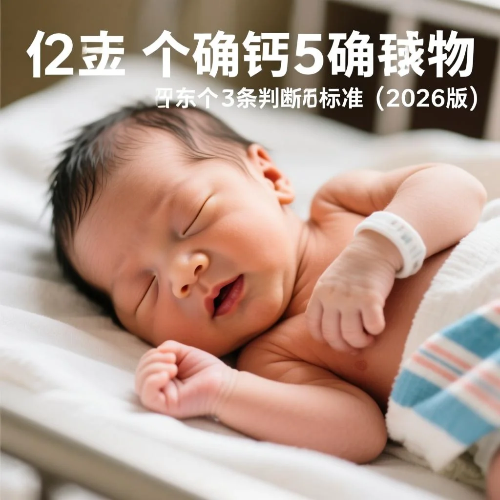 22天新生儿缺钙的5个确切表现与3条判断标准（2026版）