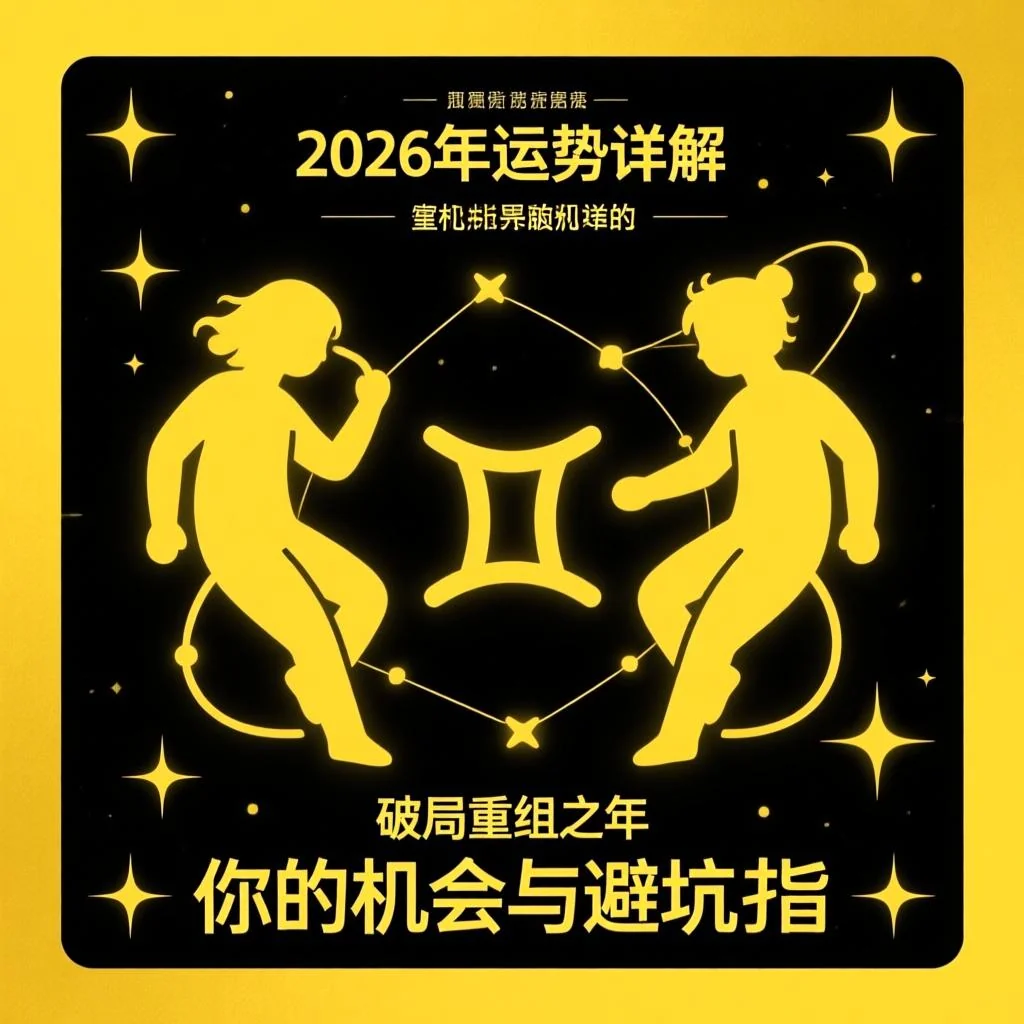 双子座2026年运势详解：破局重组之年，你的机会与避坑指南