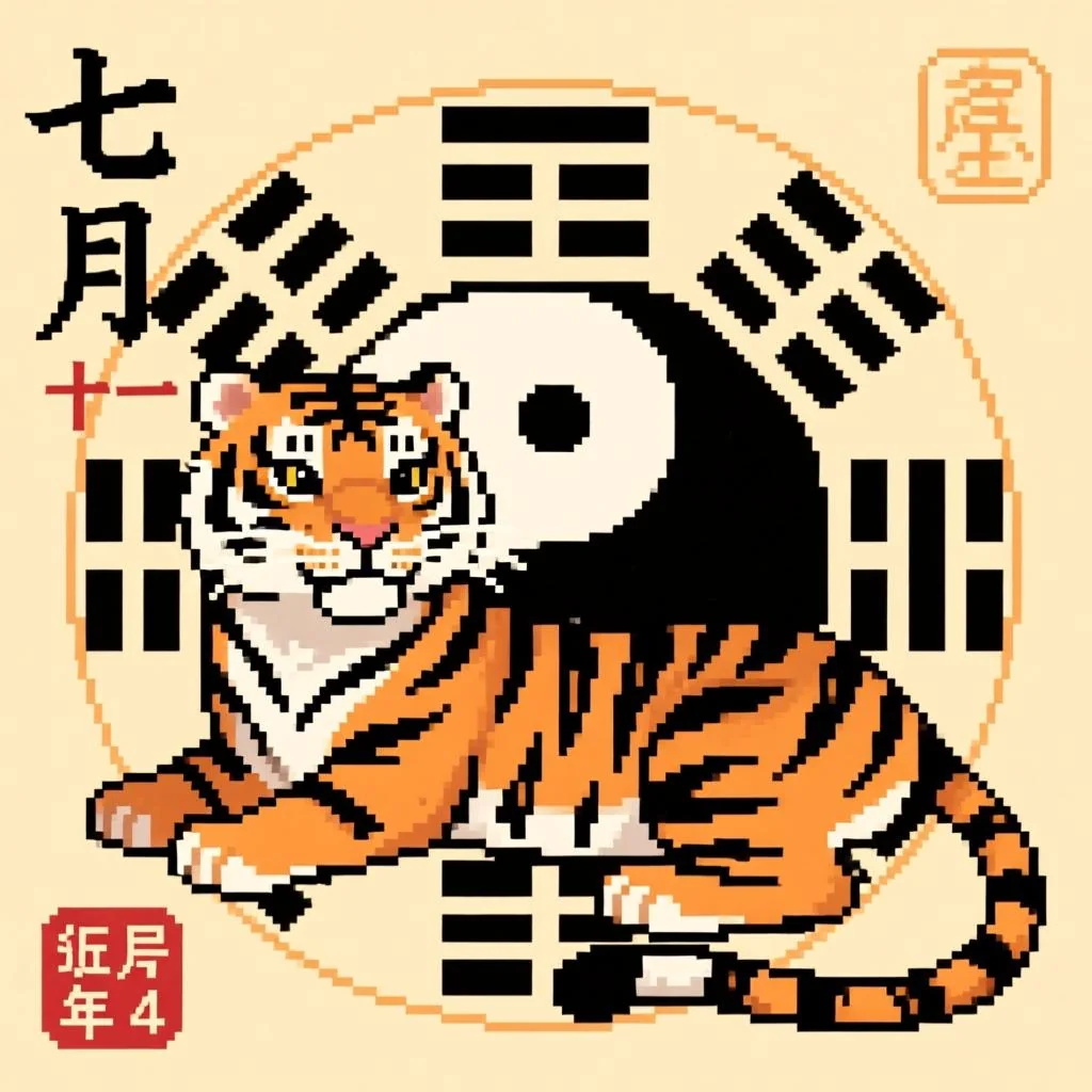 1974年阴历七月十一的虎五行属啥？完整解答年份与纳音命
