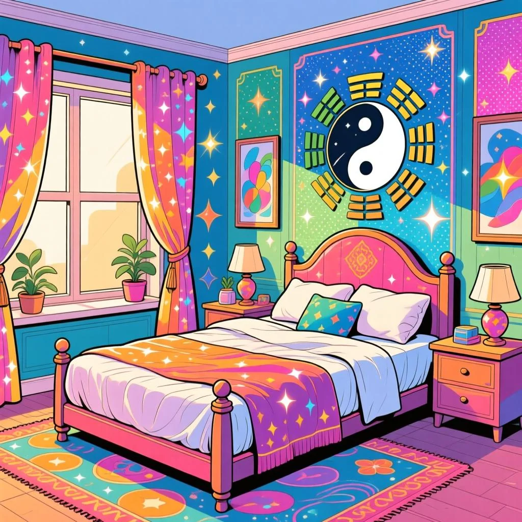 2026年卧室风水正确布局方法：避开五黄二黑病位，催旺九紫桃花位