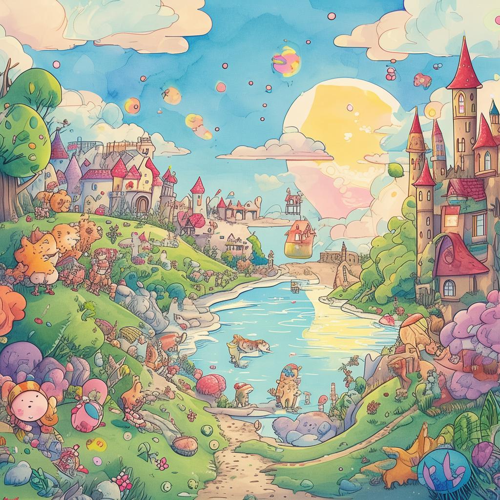 The Enchanted Journey of Little Brush: A Tale from the Kingdom of Ink and Dreams