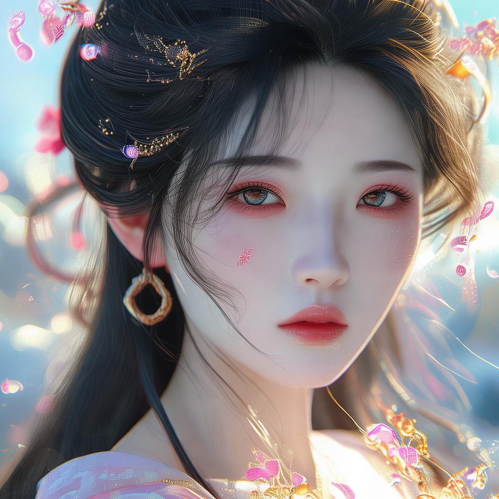墨绿妲己图：千年魅惑，揭秘商朝妖后之谜