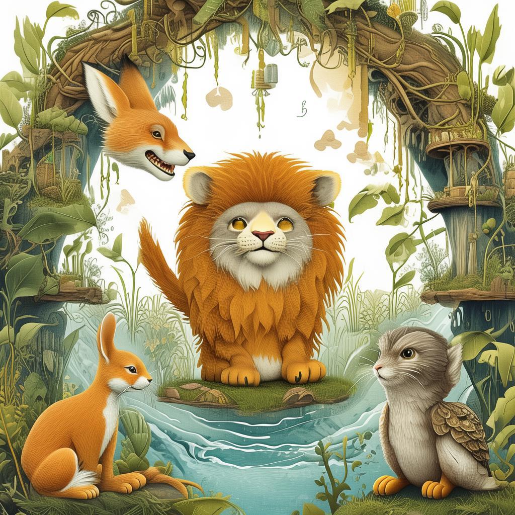 Whispers of the Night: The Fox and the Cat's Dance of Deceit