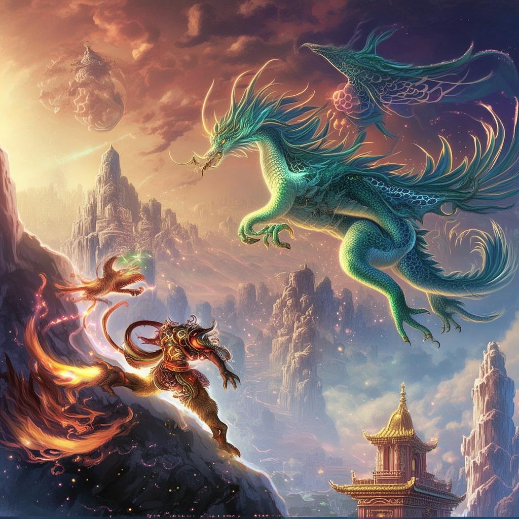The Echoing Cliffs of the Azure Dragon and the Enchanted Lake