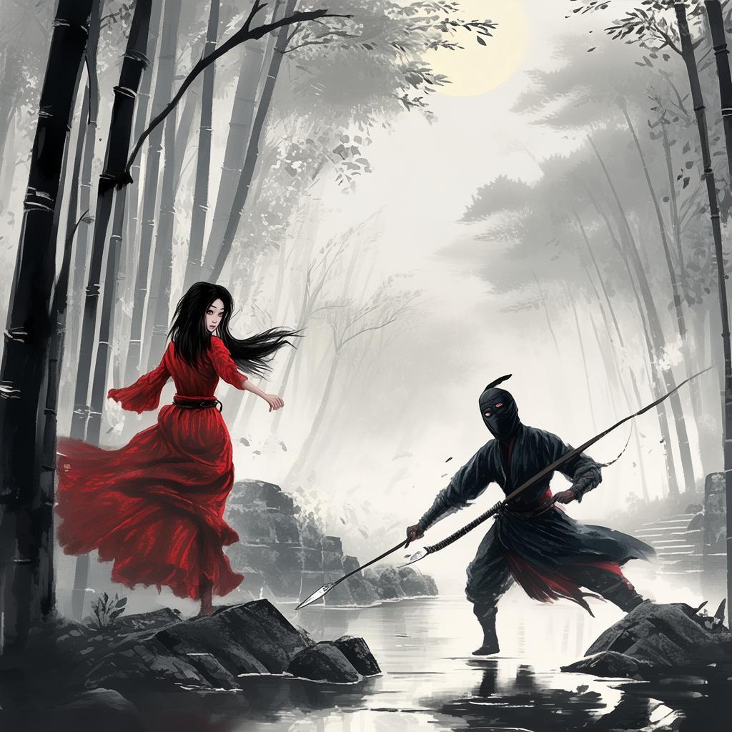 The Cursed Veil: Li's Defiance in the Shadowed Realm
