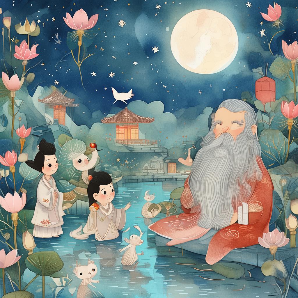 Whispers of the Luminous Lake: A Moonlit Journey