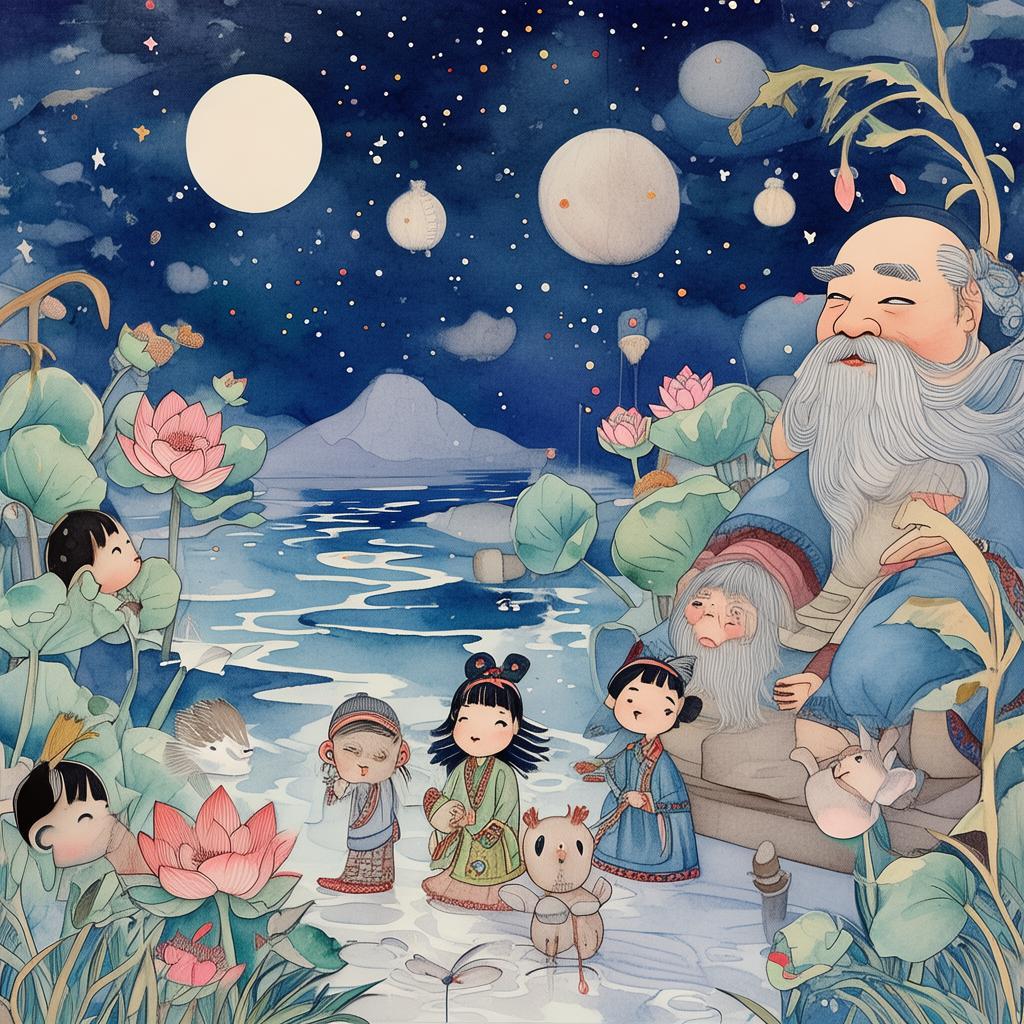 The Enchanted Mirror of the Moonlit Mountain