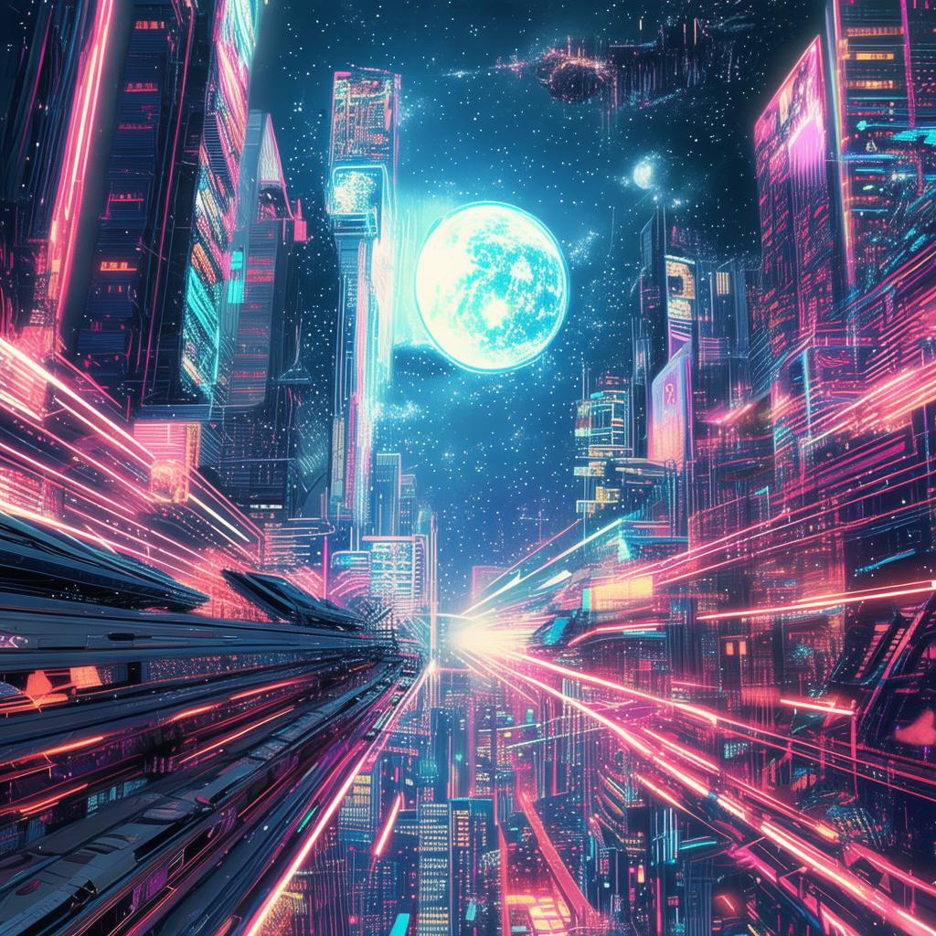 The Neon Veil: A Luminous Escape