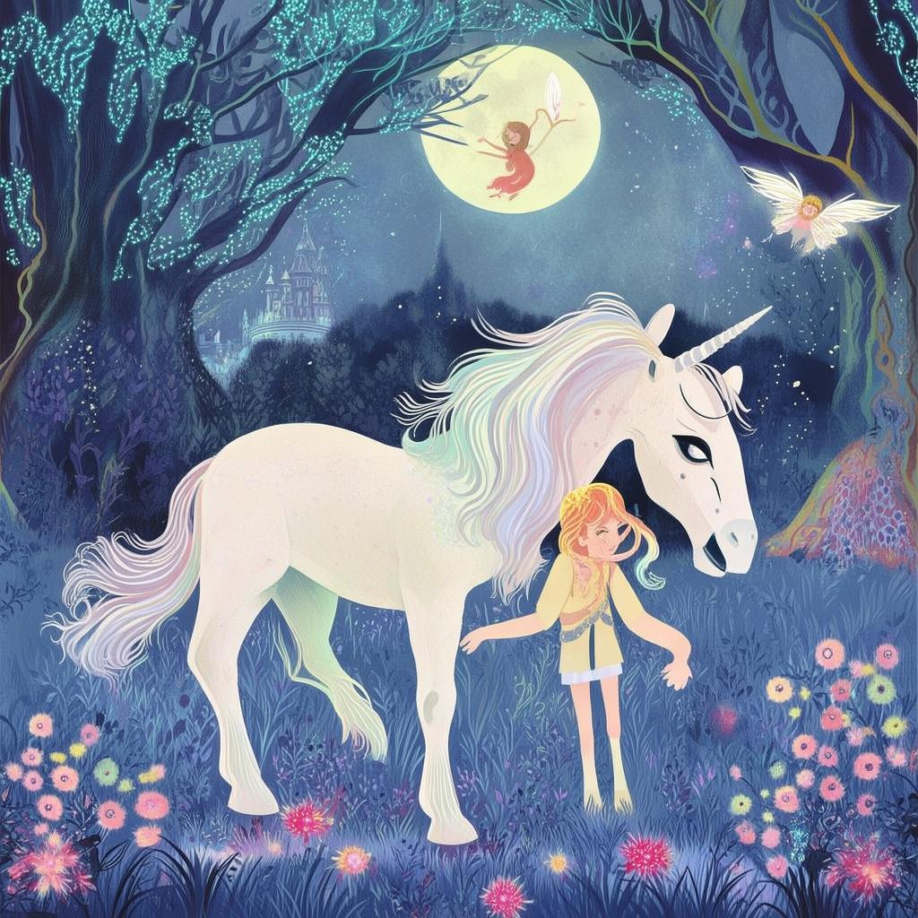 The Enchanted Garden of the Moonlit Mermaids