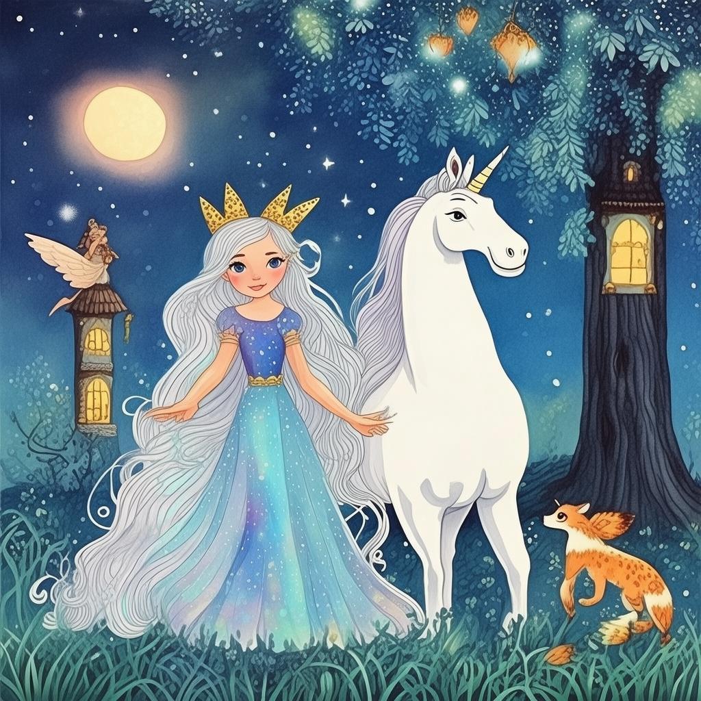 The Enchanted Labyrinth of the Mystic Moonlit Night