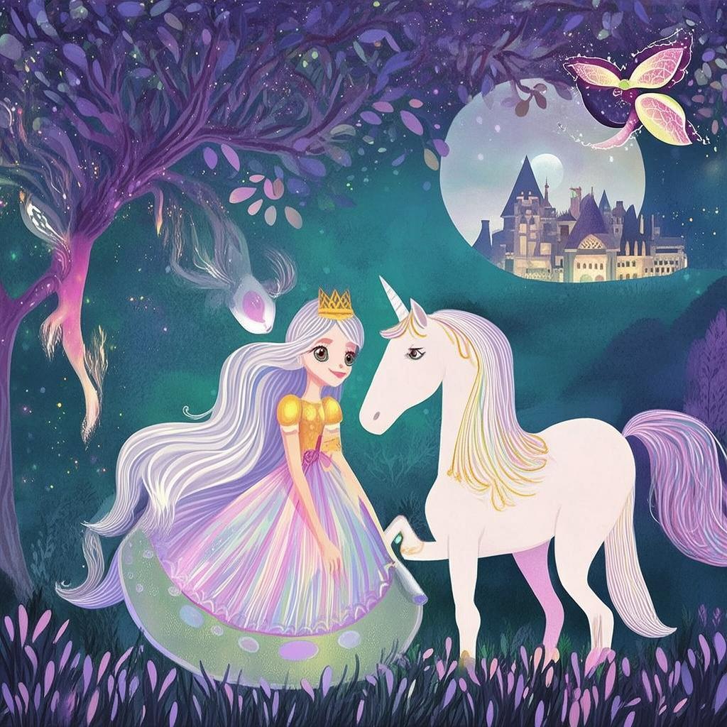 The Enchanted Forest of the Moonlit Sky
