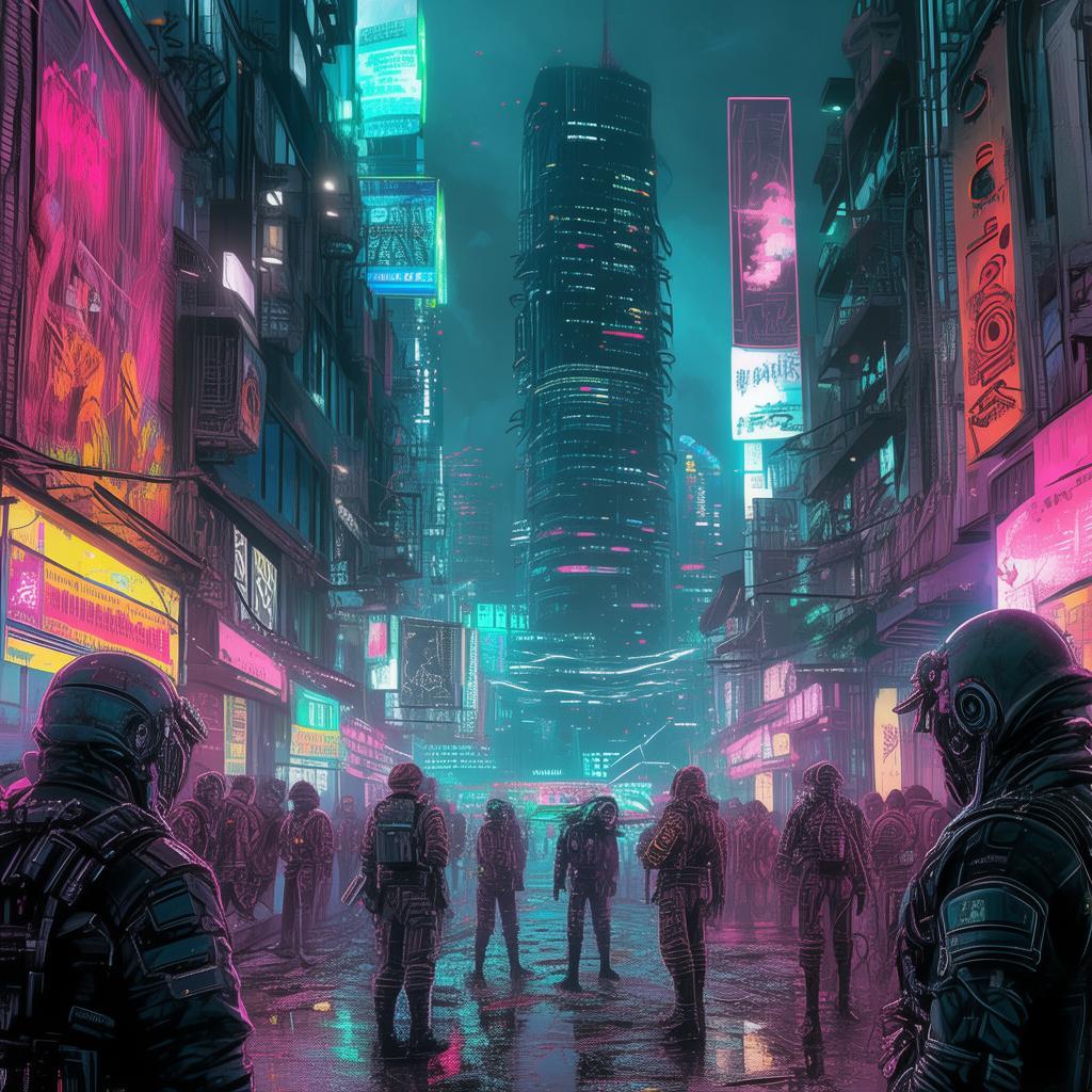 Neon Shadows: The Cybernetic Dilemma
