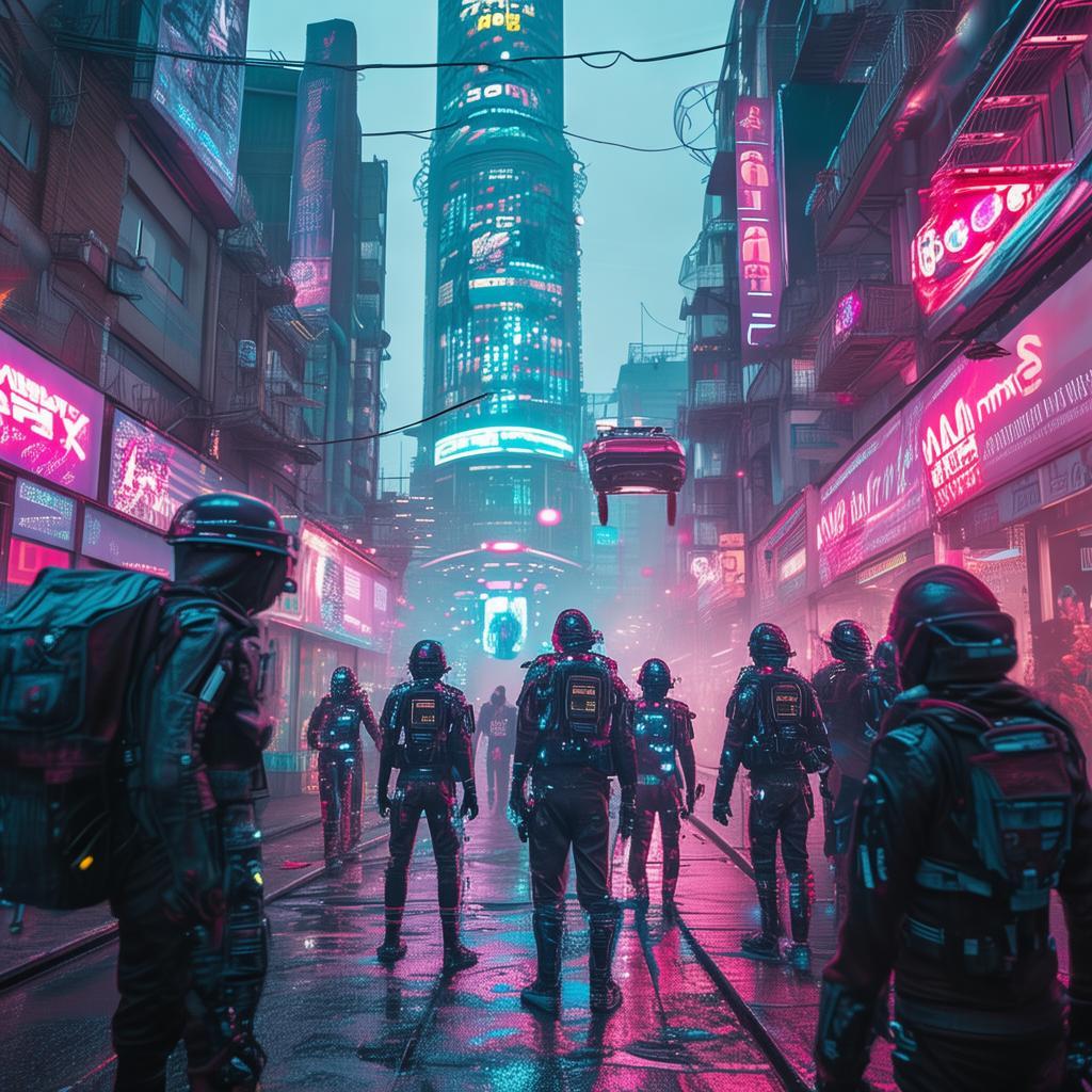 The Terminal's Neon Dilemma: A Stopover's Neon Dystopian Predicament