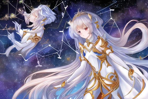 Twins in the Stars Geminis Enchanting Encounter with the Goddess