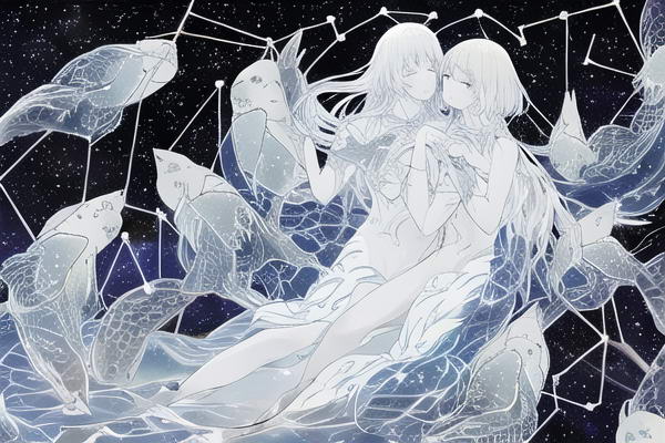 Aquarius Charm Dive into the Enchanting World of a Pisces Anime Maiden