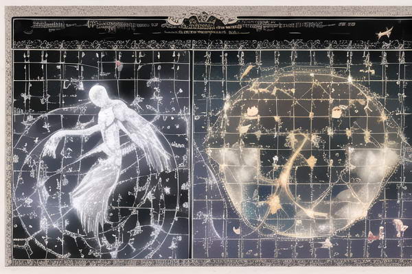 Moonlit Charm A HandDrawn Horoscope Portrait Celebrates the Grace of the Crab